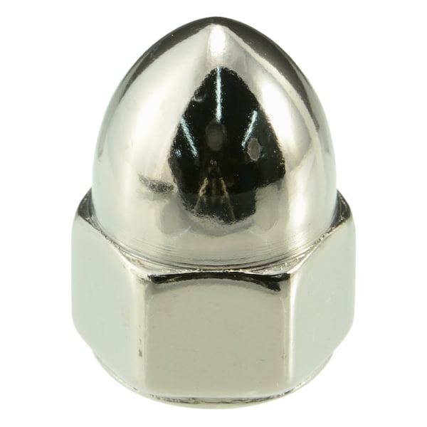 Midwest Fastener Acorn Nut, 3/8"-24, Steel, Chrome Plated, 5 PK 34393 - main